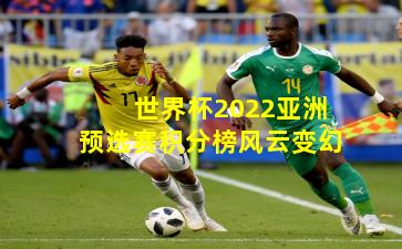世界杯2022亚洲预选赛积分榜风云变幻